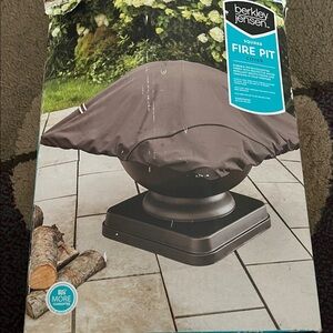 Open box Brown Square Fire Pit Cover